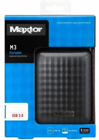 Photo de Disque Dur externe USB 3.0 Maxtor Portable M3 - 1To  (Noir)