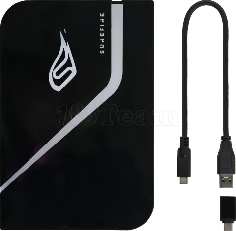 Photo de Disque Dur externe Verbatim SureFire PyroDrive RGB - 1To (Noir)