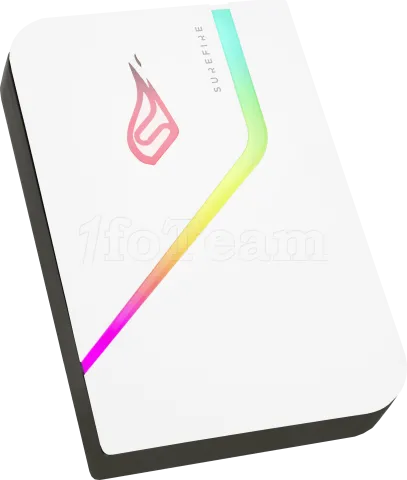 Photo de Disque Dur externe Verbatim SureFire PyroDrive RGB - 2To (Blanc)