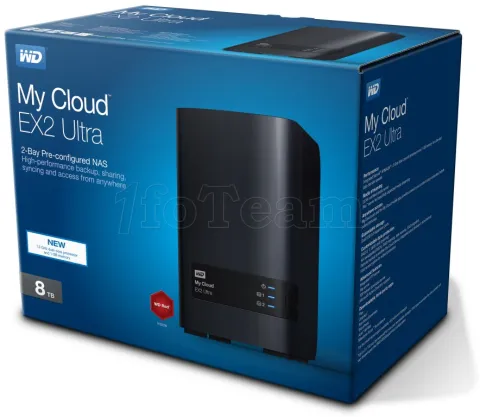 Photo de Disque Dur Externe Western Digital My Cloud EX2 Ultra 8To (8000Go) RJ45 - 3,5"