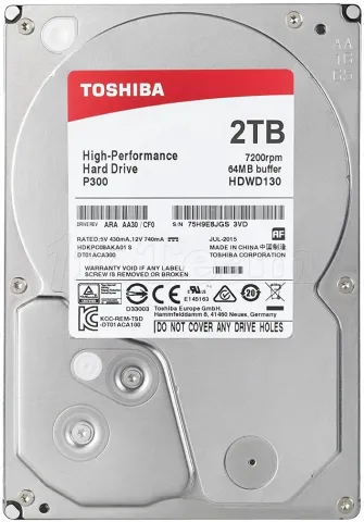 Photo de Disque Dur portable 2"1/2 Toshiba L200 2To  5400t/mn