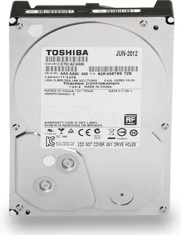 Photo de Disque Dur Toshiba 2 To (2000 Go) S-ATA 3 - (6 Gb/s) (DT01ACA200)
