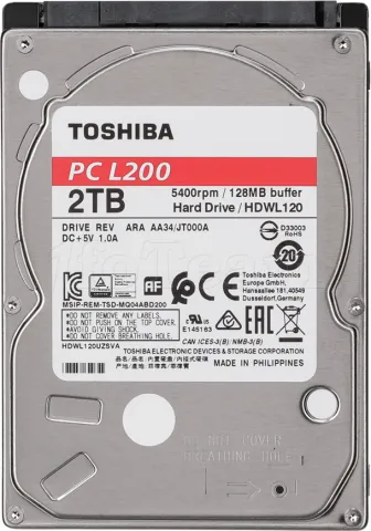 Photo de Disque Dur Toshiba L200 2To  S-ATA 3 (HDWL120EZSTA)