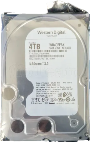 Photo de Disque Dur WD40EFAX - S/N WX42D60NN8AK - ID 186072