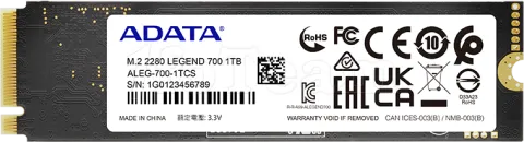 Photo de Disque SSD Adata Legend 700 1To  - M.2 NVMe Type 2280