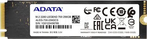 Photo de Disque SSD Adata Legend 700 256Go - M.2 NVMe Type 2280