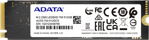 Photo de Disque SSD Adata Legend 700 512Go - M.2 NVMe Type 2280