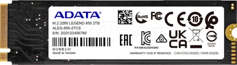 Photo de Disque SSD Adata Legend 850 2To  - M.2 NVMe Type 2280