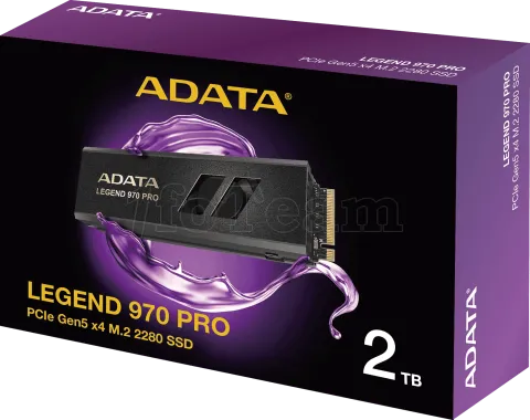 Photo de Disque SSD Adata Legend 970 Pro 2To avec dissipateur - M.2 NVMe Type 2280