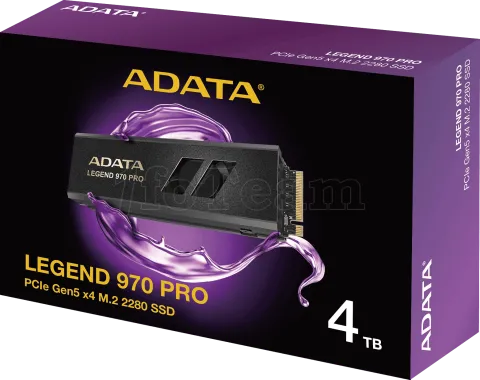 Photo de Disque SSD Adata Legend 970 Pro 4To avec dissipateur - M.2 NVMe Type 2280