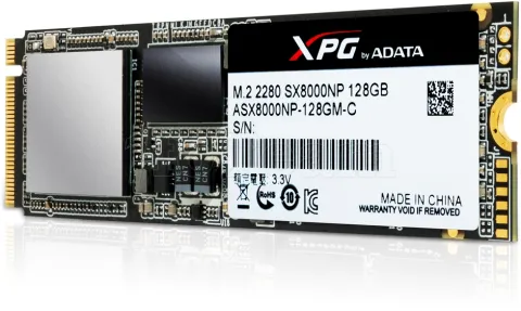 Photo de Disque SSD Adata SX8000 128 Go - M.2 NVME Type 2280