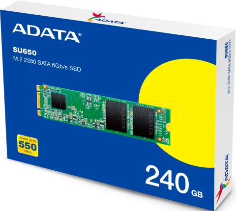 Photo de Disque SSD Adata Ultimate SU650 240Go - S-ATA M.2 2280