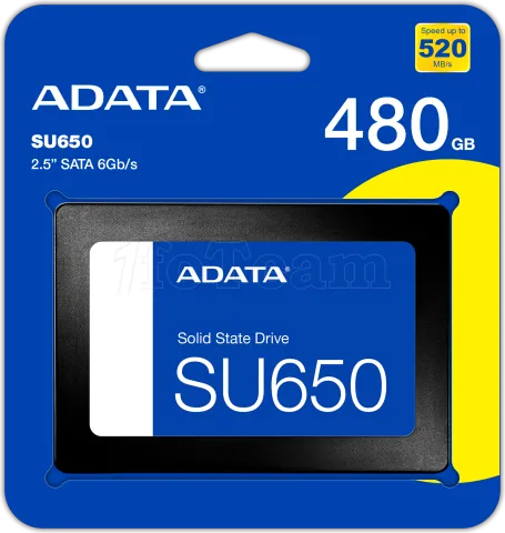 Photo de Disque SSD Adata Ultimate SU650 480Go - S-ATA 2,5"