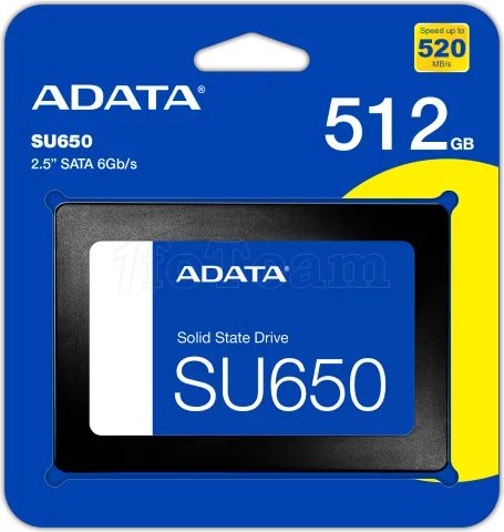 Photo de Disque SSD Adata Ultimate SU650 512Go - S-ATA 2,5"