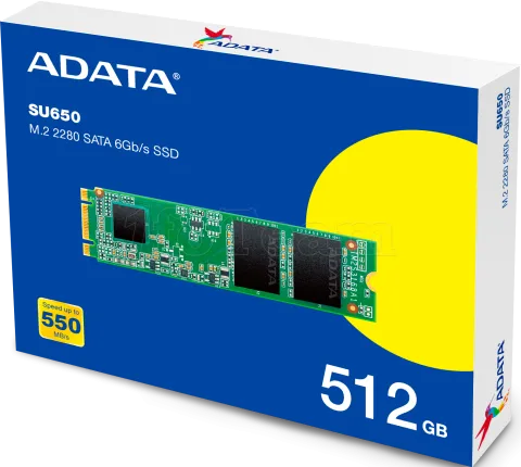 Photo de Disque SSD Adata Ultimate SU650 512Go - S-ATA M.2 2280