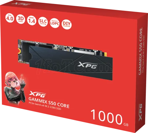 Photo de Disque SSD Adata XPG Gammix S50 Core 1To - M.2 NVMe Type 2280