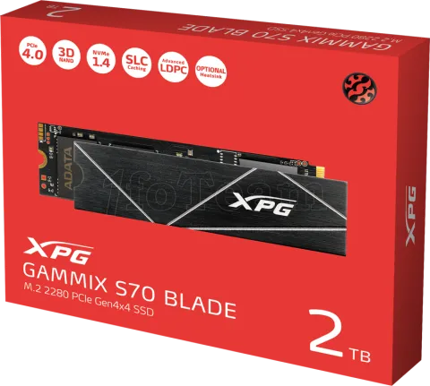 Photo de Disque SSD Adata XPG Gammix S70 Blade 2To  - M.2 NVMe Type 2280