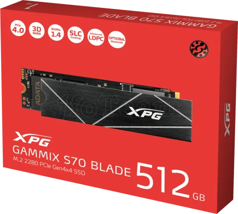 Photo de Disque SSD Adata XPG Gammix S70 Blade 512Go - M.2 NVMe Type 2280