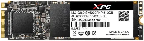 Photo de Disque SSD Adata XPG SX6000 Pro 512Go - M.2 NVMe Type 2280