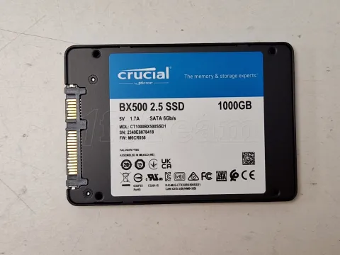 Photo de Disque SSD Crucial BX500 1To  - S-ATA 2,5" - SN 2349E8878418 - ID 201590
