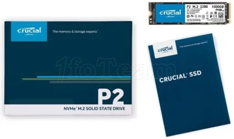 Photo de Disque SSD Crucial P2 1To  - NVMe M.2 Type 2280