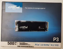 Photo de Disque SSD Crucial P3 500Go - NVMe M.2 Type 2280 - SN 23494593153A - ID 201243