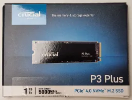 Photo de Disque SSD Crucial P3 Plus 1To  - NVMe M.2 Type 2280 - SN 234444BAD91C - ID 201246