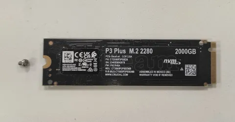 Photo de Disque SSD Crucial P3 Plus 2To  - NVMe M.2 Type 2280 - SN 2345E8842078 - ID 203955
