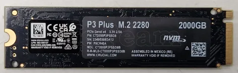 Photo de Disque SSD Crucial P3 Plus 2To  - NVMe M.2 Type 2280 - SN 2349E886DA12 - ID 203671