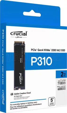 Photo de Disque SSD Crucial P310 500Go  - M.2 NVMe Type 2280