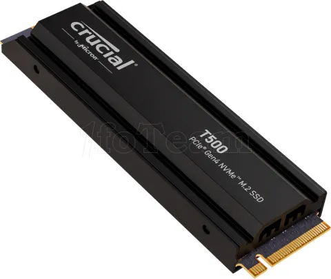 Photo de Disque SSD Crucial T500 2To  avec dissipateur - NVMe M.2 Type 2280