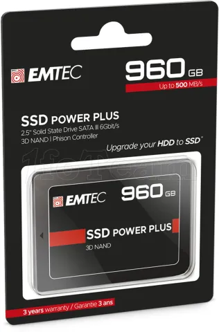 Photo de Disque SSD Emtec X150 Power Plus 1To  - S-ATA 2,5"