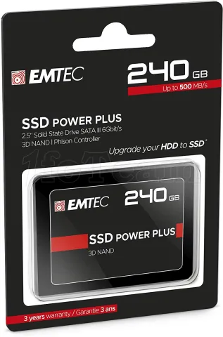 Photo de Disque SSD Emtec X150 Power Plus 240Go - S-ATA 2,5"