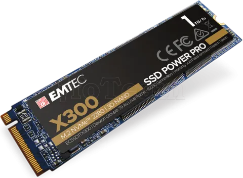 Photo de Disque SSD Emtec X300 Power Pro 1To  - NVMe M.2 Type 2280