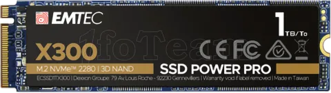 Photo de Disque SSD Emtec X300 Power Pro 1To  - NVMe M.2 Type 2280