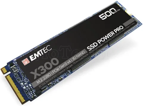 Photo de Disque SSD Emtec X300 Power Pro 500Go - NVMe M.2 Type 2280