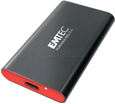 Photo de Disque SSD externe Emtec X210 - 1To  (Noir/Rouge)
