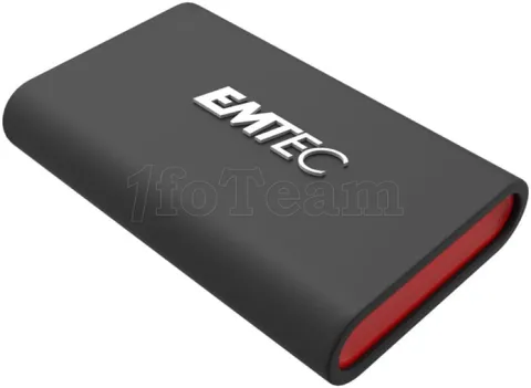 Photo de Disque SSD externe Emtec X210 - 512Go (Noir/Rouge)