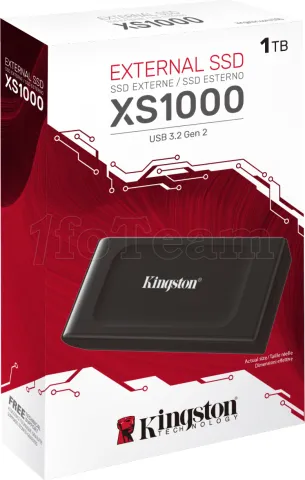 Photo de Disque SSD externe Kingston XS1000 - 1To (Noir)