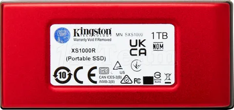 Photo de Disque SSD externe Kingston XS1000 - 1To (Rouge)