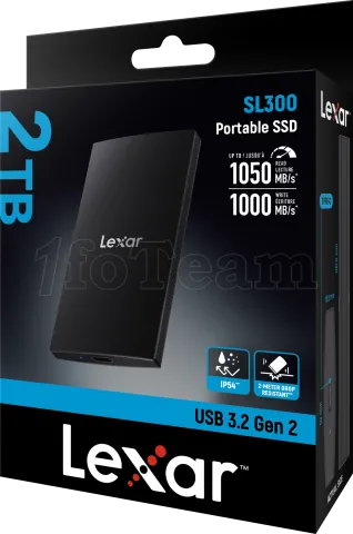 Photo de Disque SSD externe Lexar SL300 - 2To (Noir)