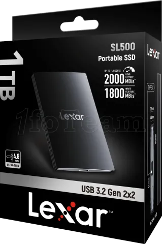 Photo de Disque SSD externe Lexar SL500 - 1To (Noir)