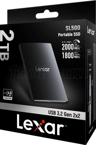 Photo de Disque SSD externe Lexar SL500 - 2To (Noir)