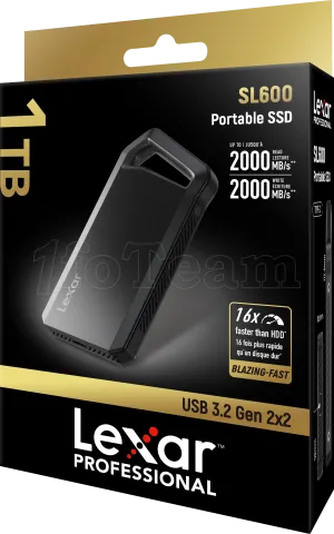 Photo de Disque SSD externe Lexar SL600 - 1To (Noir)