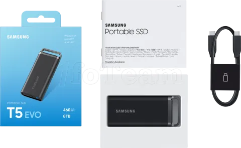 Photo de Disque SSD externe Samsung T5 Evo - 2To (Noir)