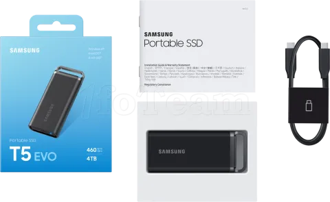 Photo de Disque SSD externe Samsung T5 Evo - 4To (Noir)