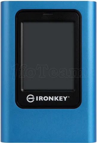 Photo de Disque SSD externe sécurisé Kingston IronKey Vault Privacy 80 - 480Go (Bleu)