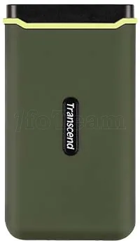 Photo de Disque SSD externe Transcend ESD380C- 1To (Vert Kaki)
