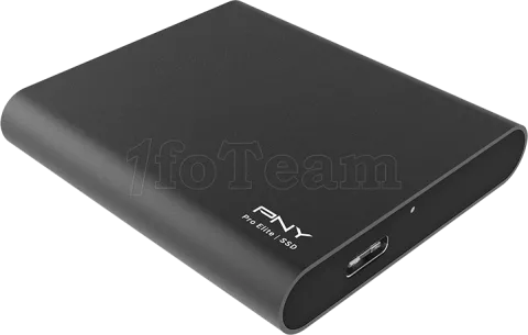 Photo de Disque SSD externe USB 3.1 PNY Pro Elite - 1To  (Noir)