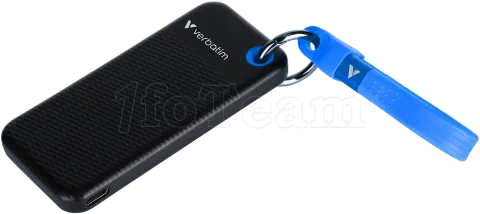 Photo de Disque SSD externe Verbatim Pocket - 128Go (Noir/Bleu)